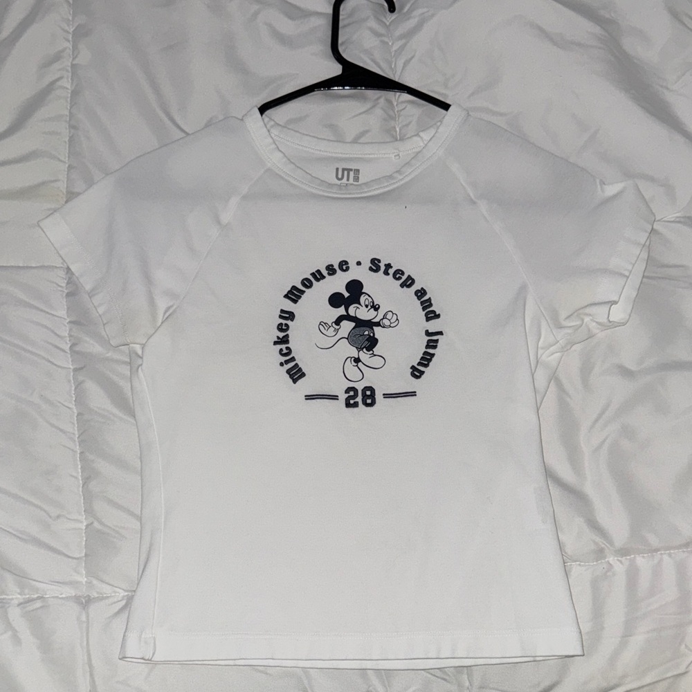 UNIQLO Mickey Mouse White T-Shirt